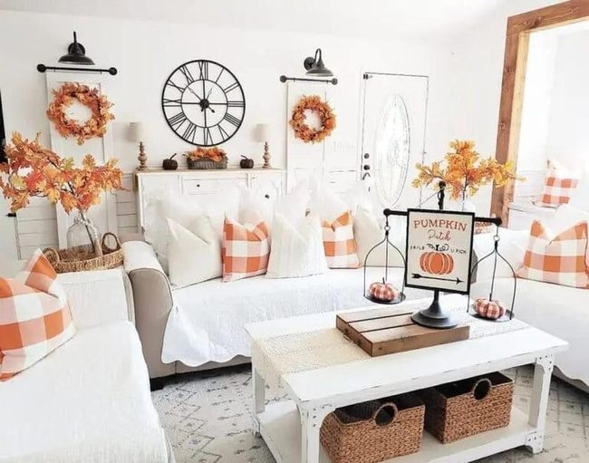 Crisp Orange Against Pure White
