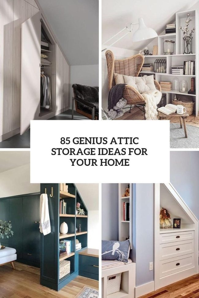 Attic Hideaway With Dark Green Built-Ins