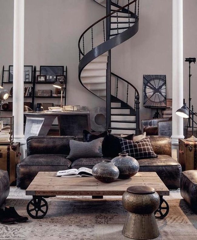 Dark Leather Meets Industrial Metal