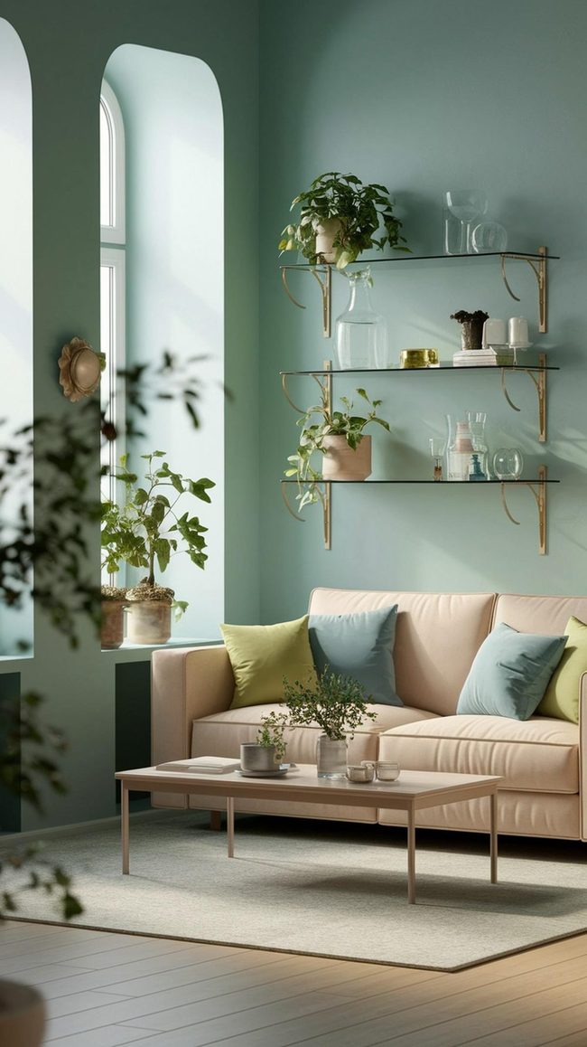 Soft Blue And Green Space Expansion