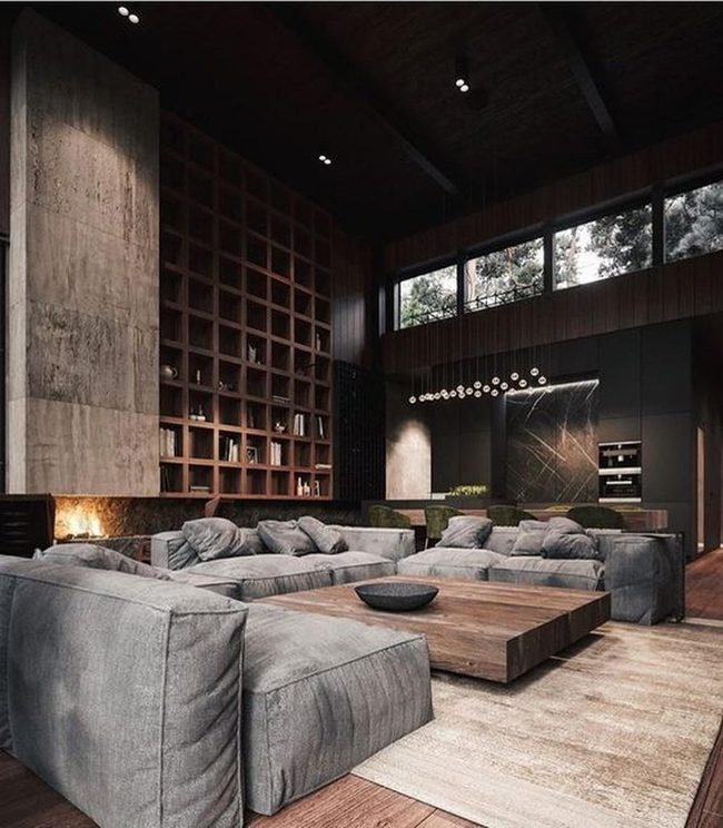 Concrete And Wood Modern Light