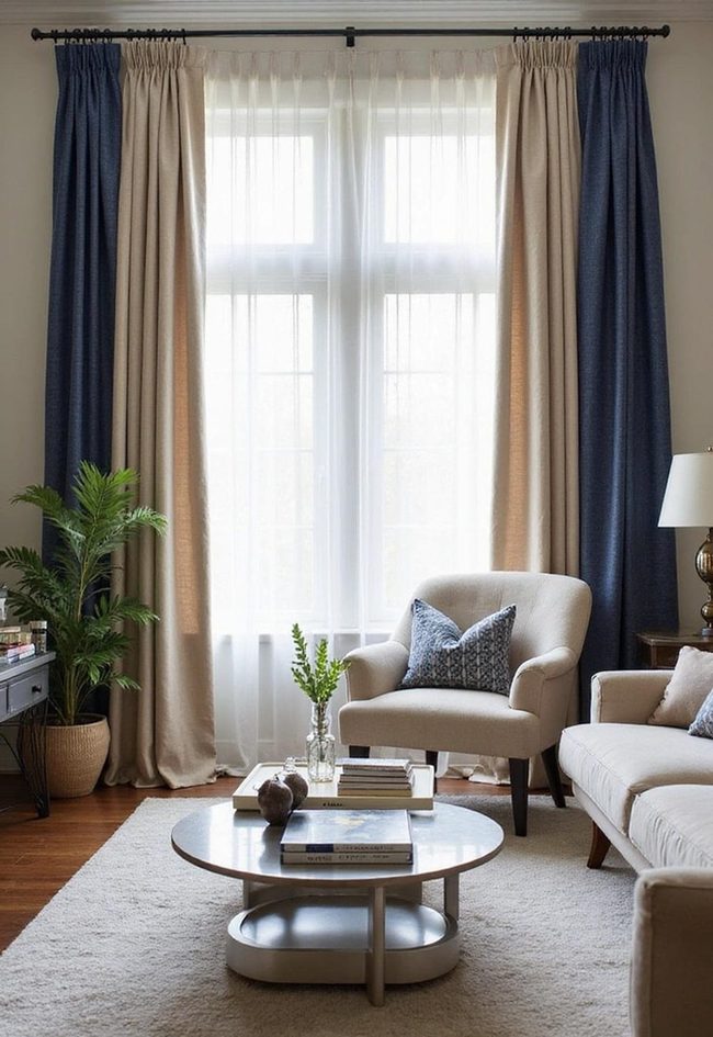 Sheer And Solid Window Layers