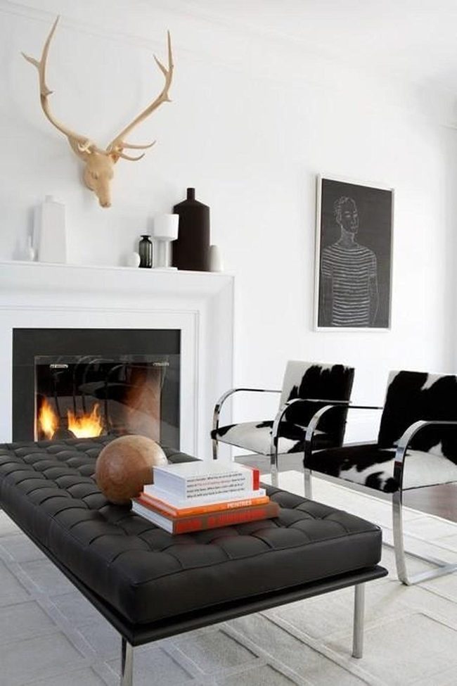 Black Cowhide Chairs Rule The Room