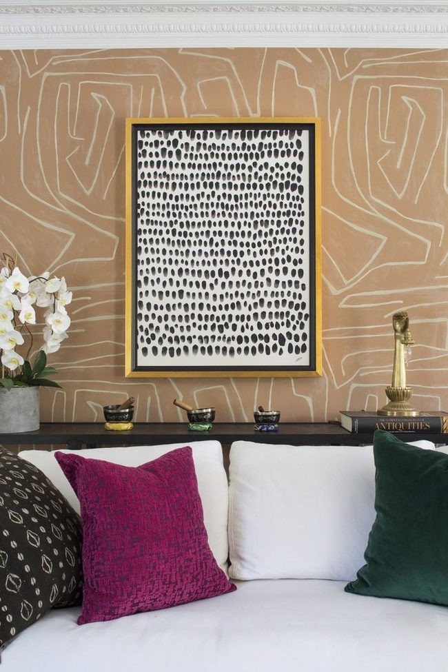 Black White Accent Wall Statement