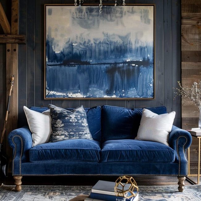 Deep Navy Velvet Luxury Seating