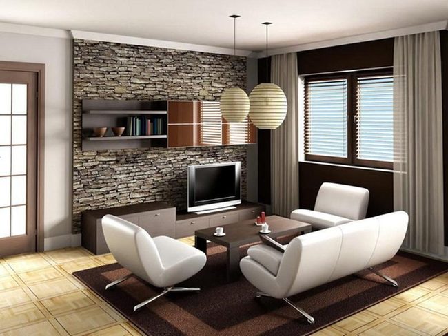 White Furniture, Deep Brown Warmth