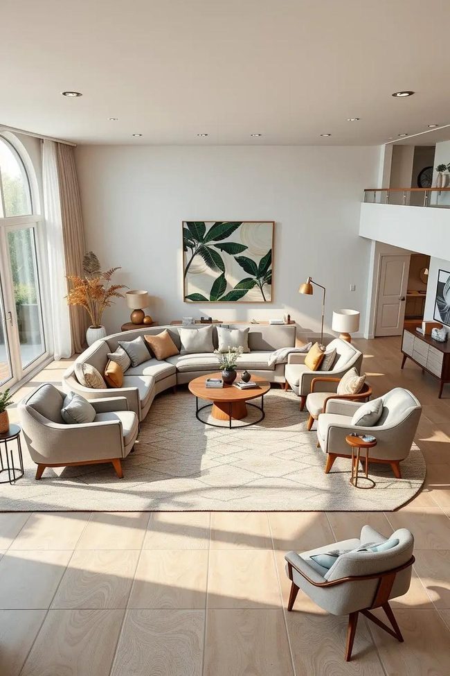 Curved Furniture Floating Flow