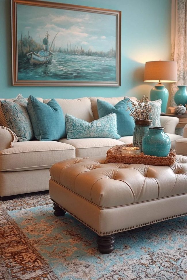 Turquoise Walls For Instant Calm