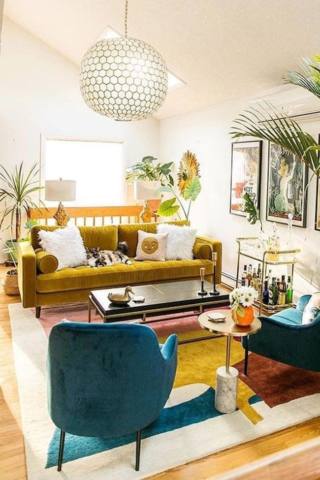 Mustard Yellow Sofa In Sunlit Comfort