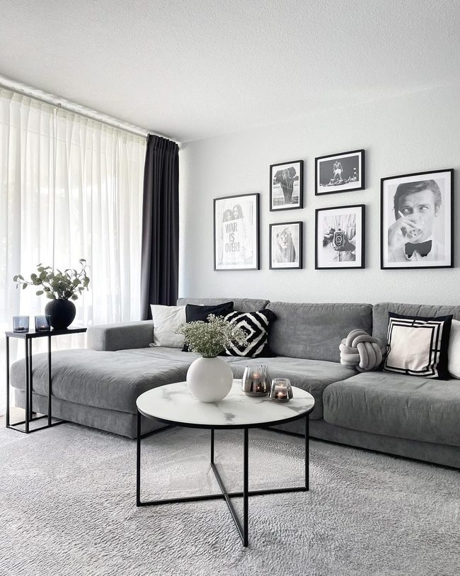 Black And White Modern Sanctuary