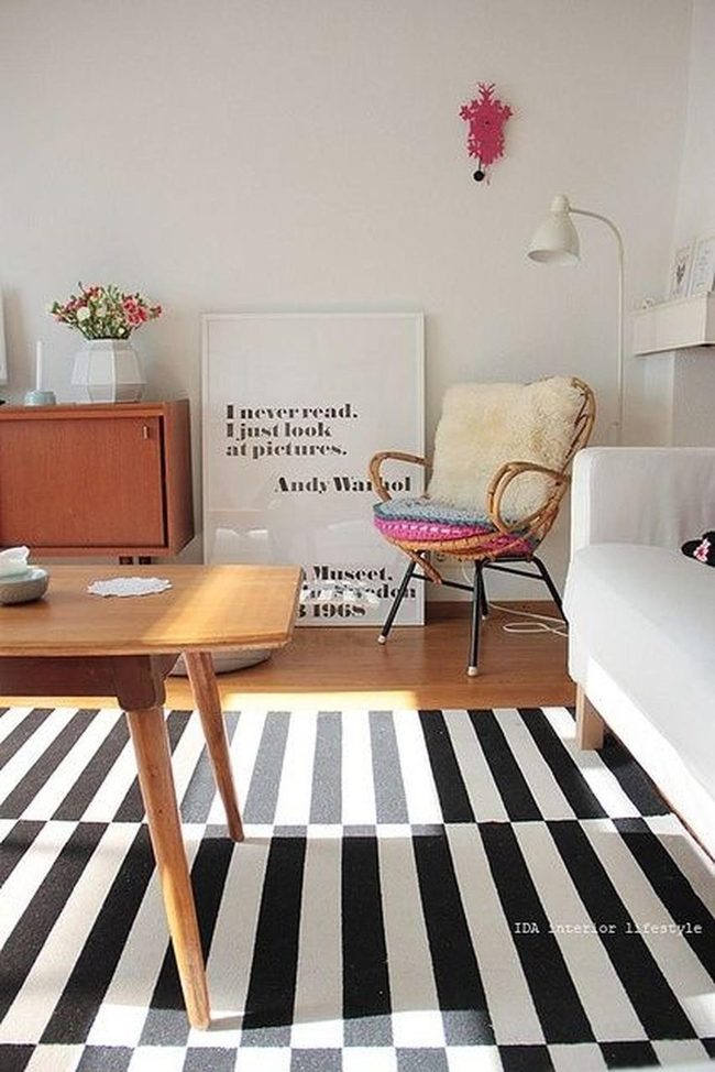 Black Stripes On Natural Wood