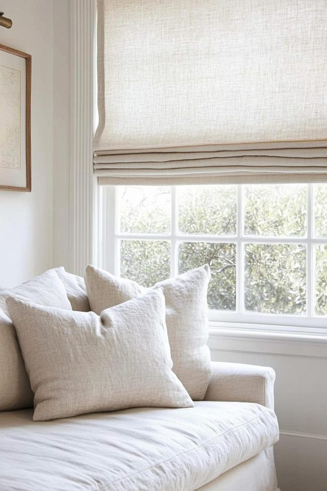 Subtle Linen Window Panels Natural Tones