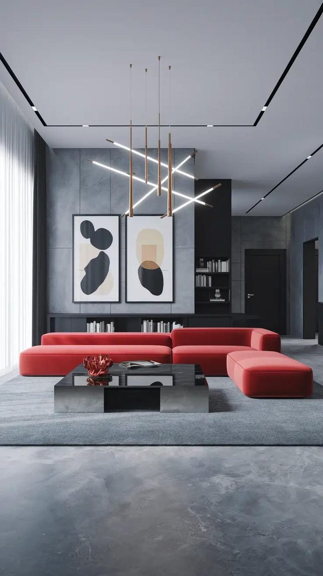 Glass Walls Meet Sculptural Light