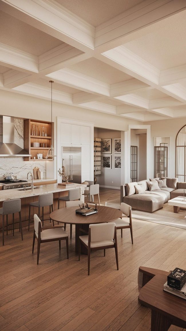 Open Kitchen Zones Flow Seamlessly