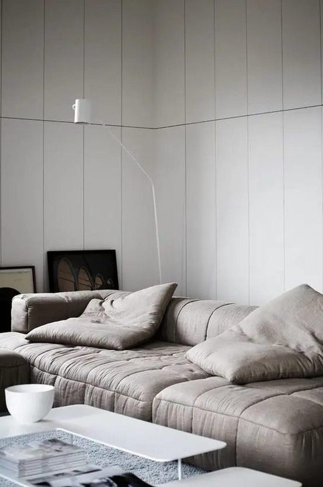 Gray Sofa, Peaceful Living Room