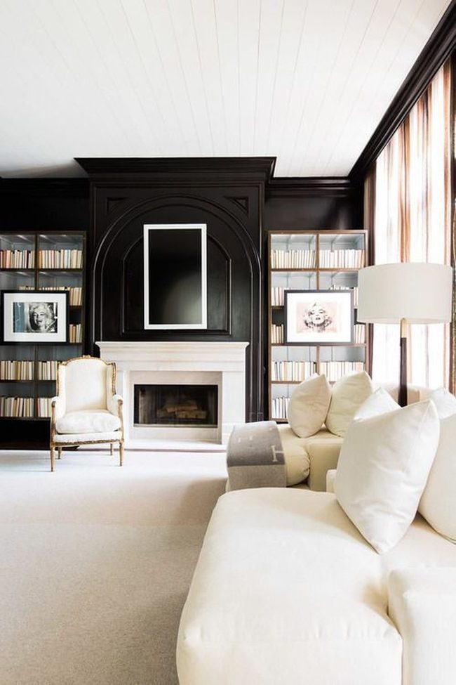 Black Walls Meet Cream Furniture