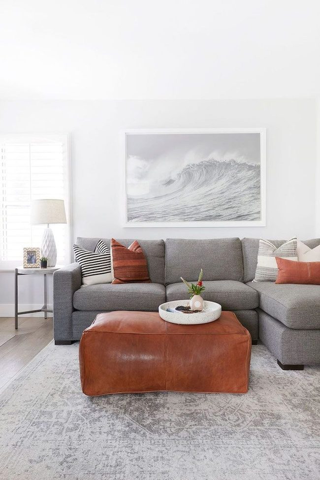 Soft Ottoman Replaces Coffee Table