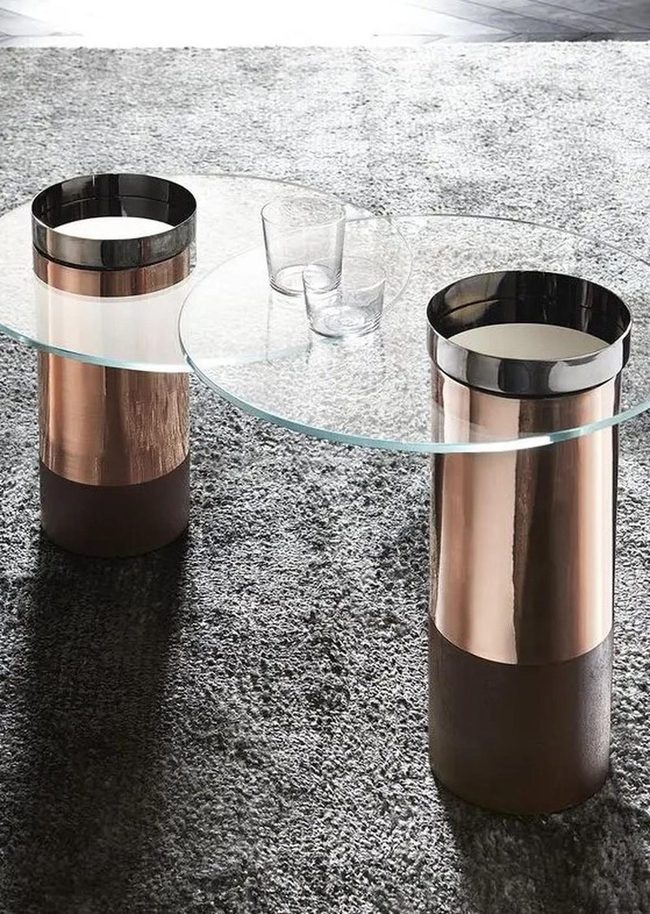 Copper Metal Glass Contemporary