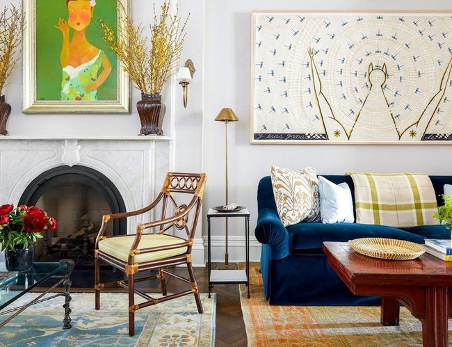 Jewel Tones On White Canvas