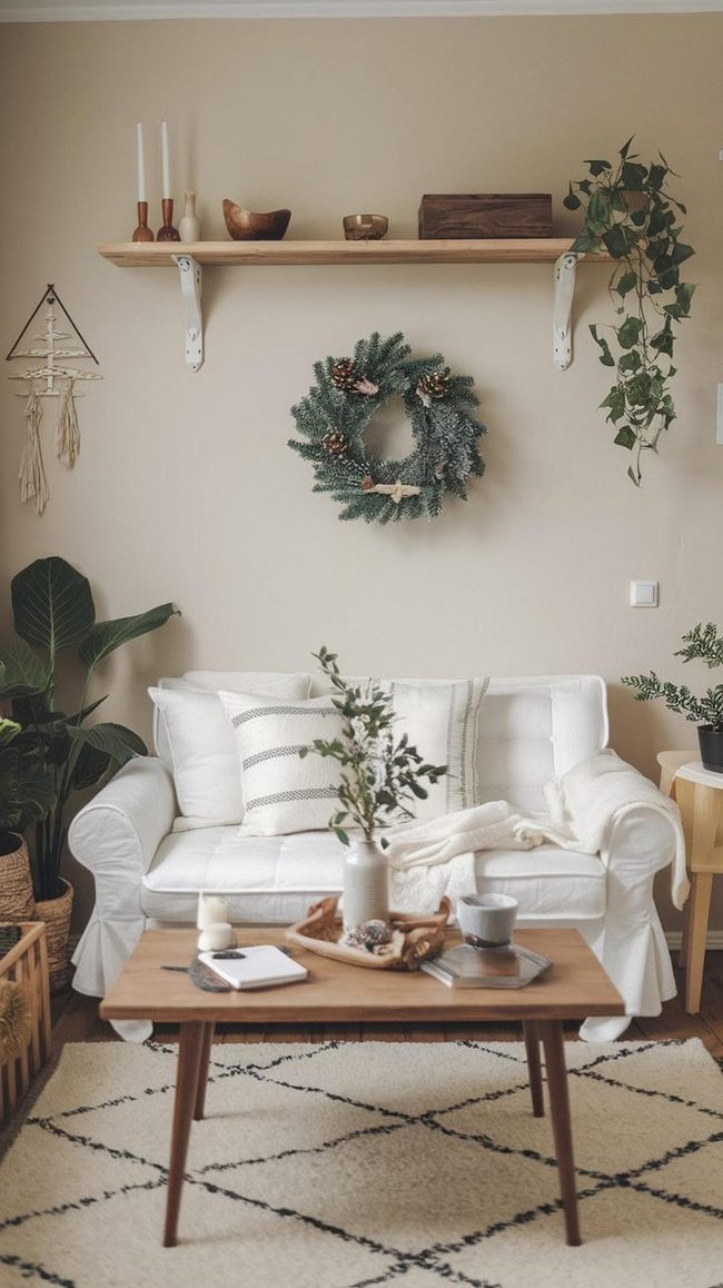 Green Pinecone Berry Wreath