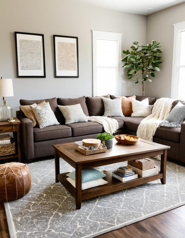 Gray Family Room That Works
