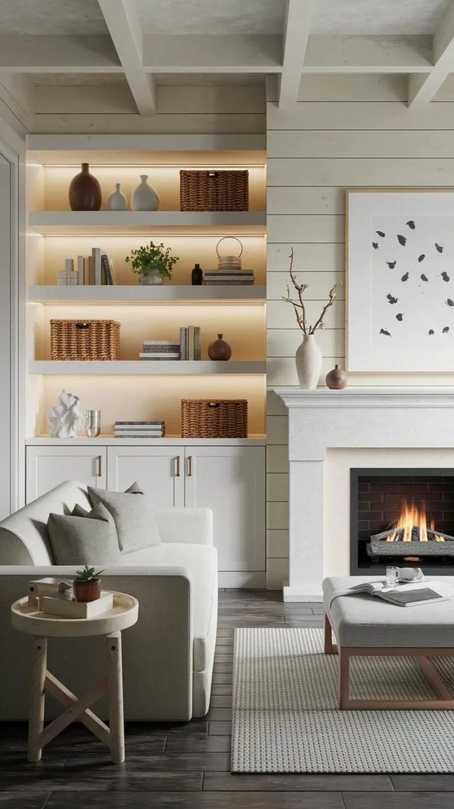 Floating Shelves Light Up Spaces