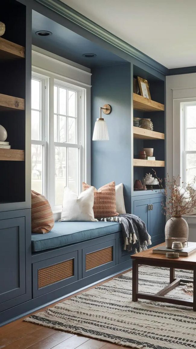 Upholstered Window Bench Storage