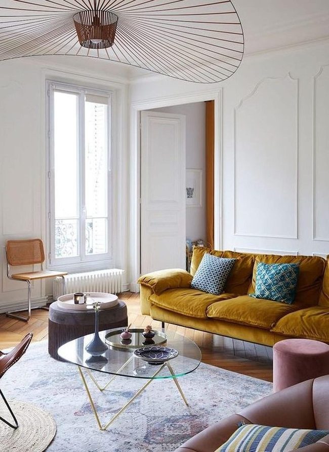 Mustard Yellow Sofas Brighten Modern Living