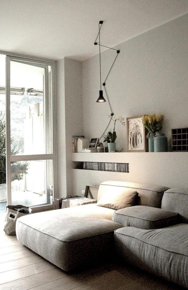 Light Grey Minimalism With Natural Wood