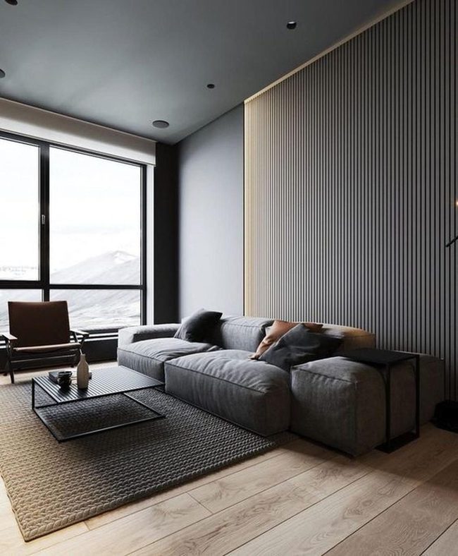 Dark Gray Walls Meet Natural Light