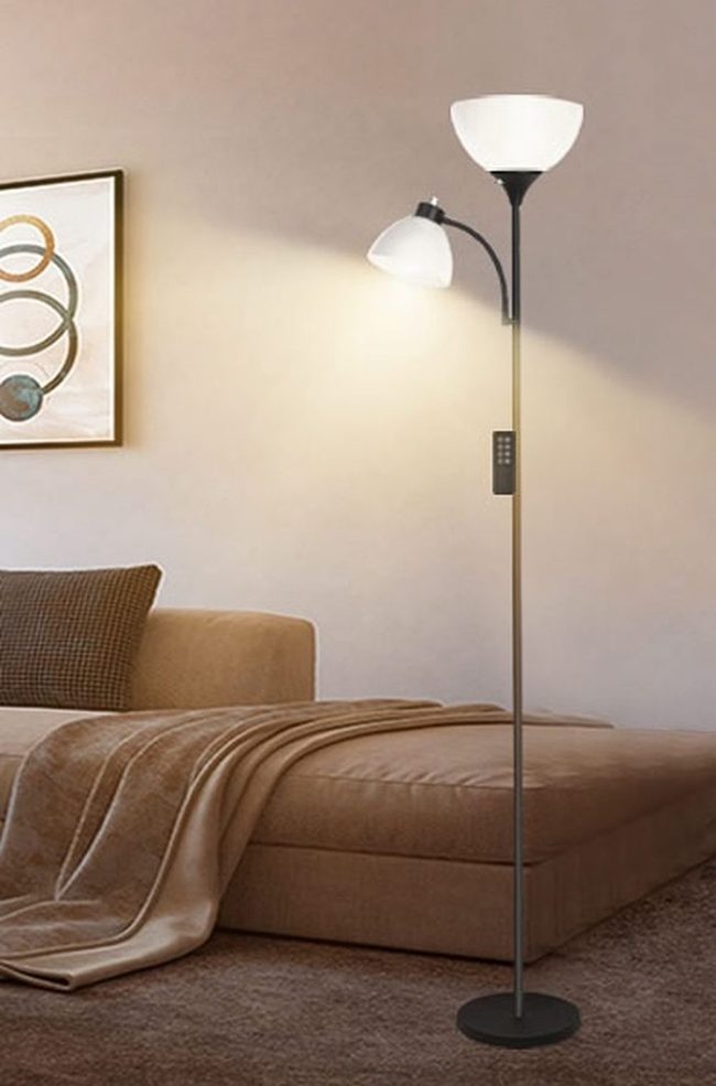 Dual-Mode Metal Floor Lamp