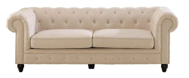 Linen Sofa Black Feet Durability