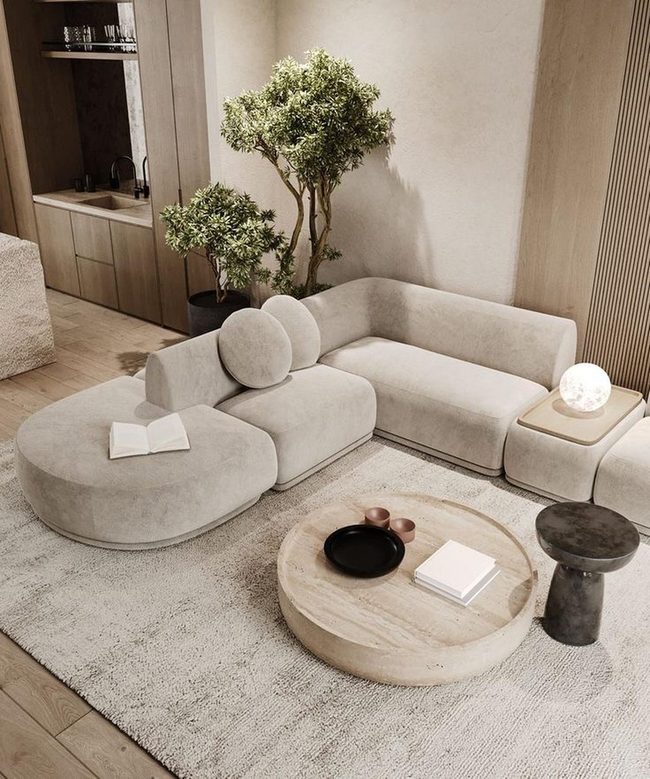 Textured Cushioned Comfort Sofa