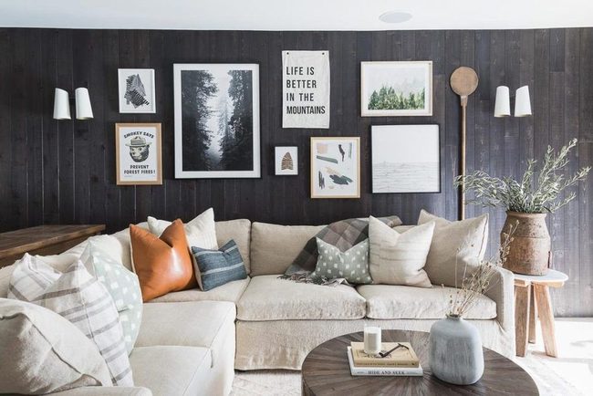 Horizontal Dark Gray Shiplap