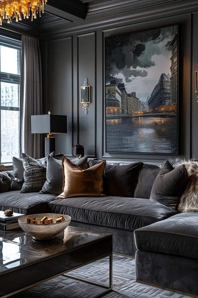 Gray Sophistication With Plush Comfort