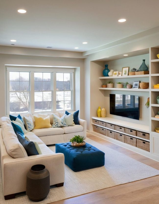 Sunken Seating Meets Luminous Light