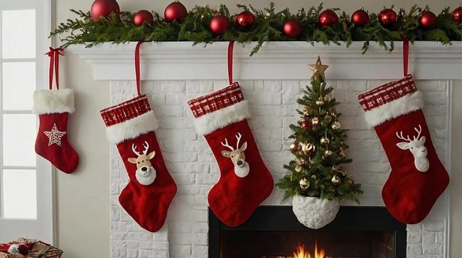 Custom Family Stockings Display