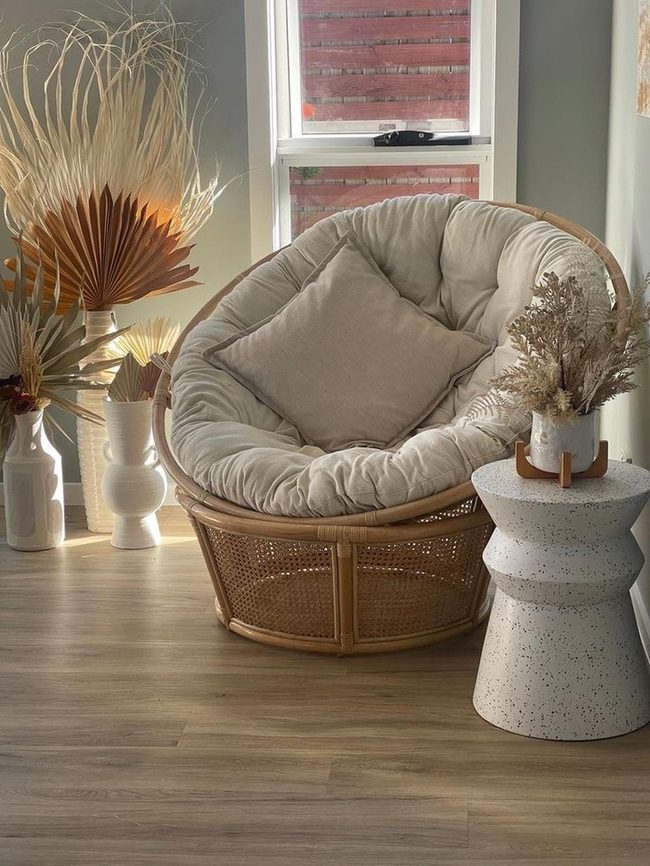 Sunlit Rattan Chair Sanctuary