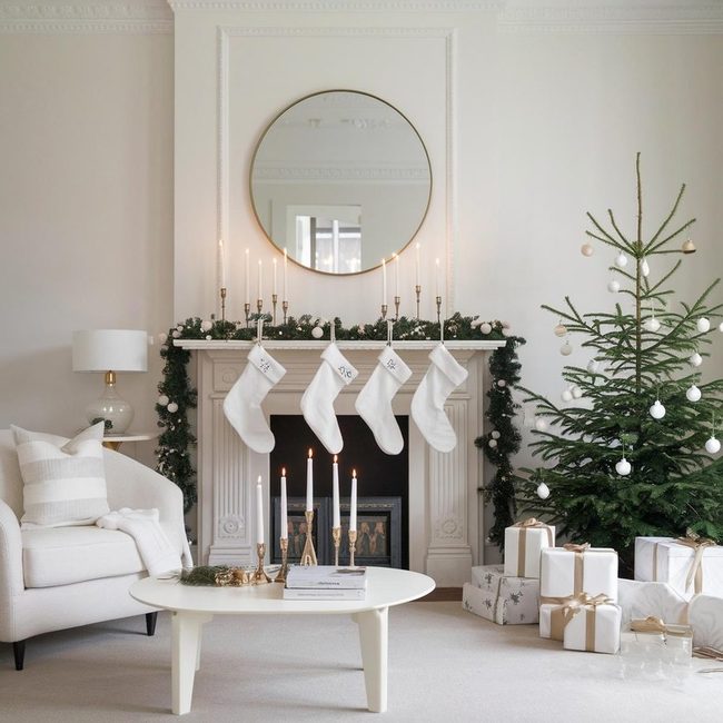 Gold Accents, White Simplicity