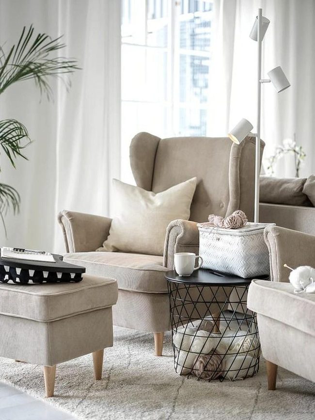 Beige Armchairs In Sunlit Simplicity