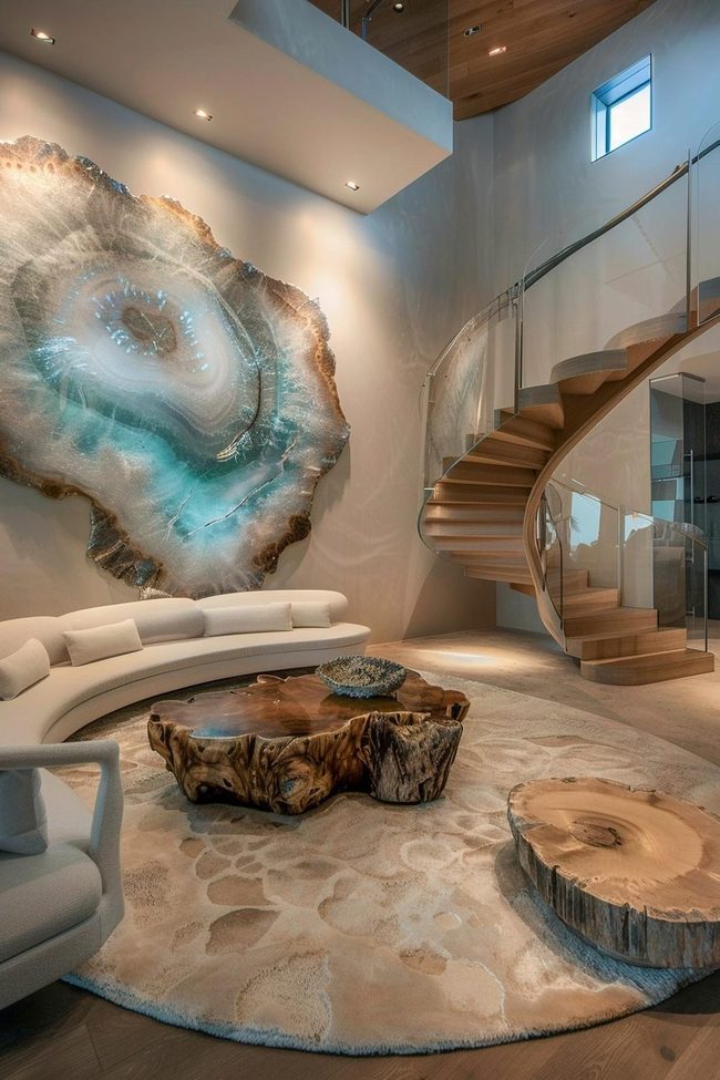 Iridescent Opal Wall Statement