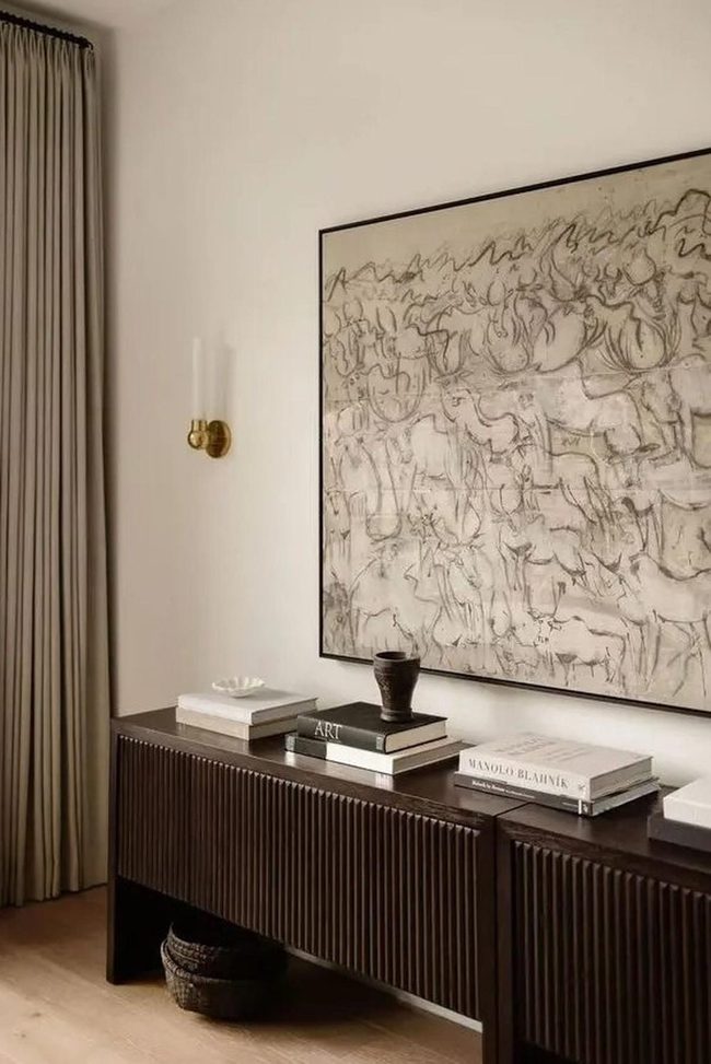Dark Wood Meets Soft Lines
