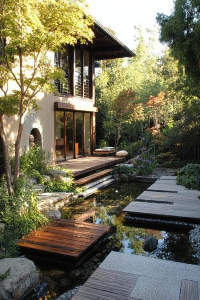 Raked Gravel Zen Patio Space