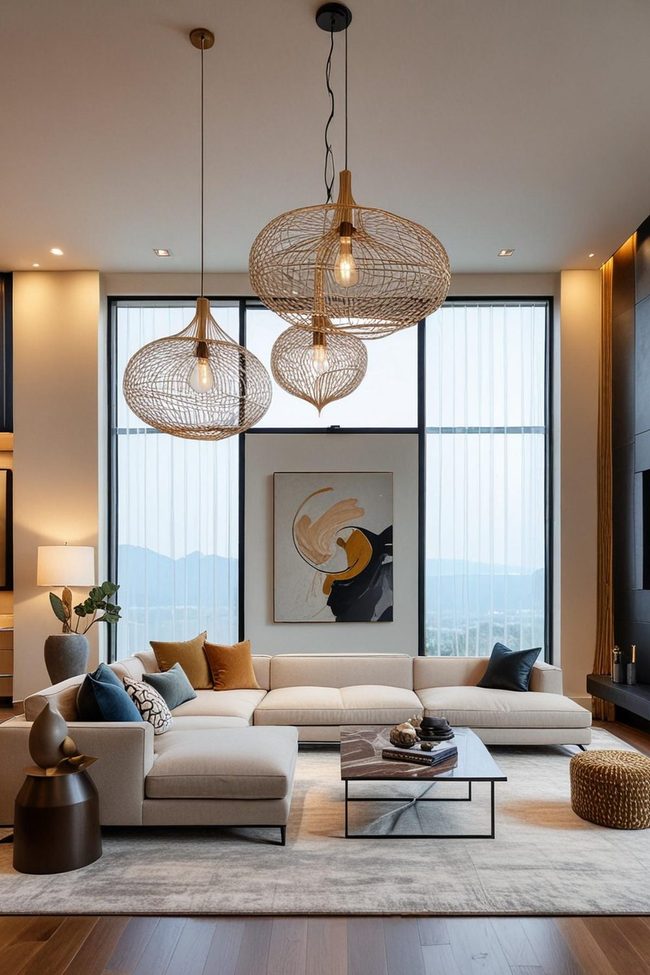 Sculptural Pendant Lamps Transform Rooms