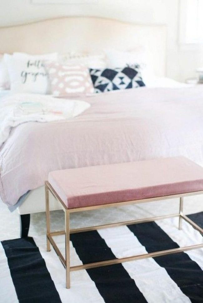 Black Stripes Meet Soft Pink