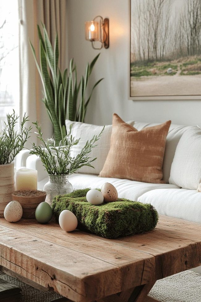 Moss Green Timber Living Space
