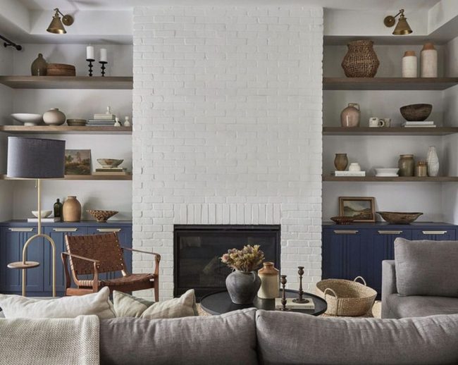 Hidden Hardware Display Shelves