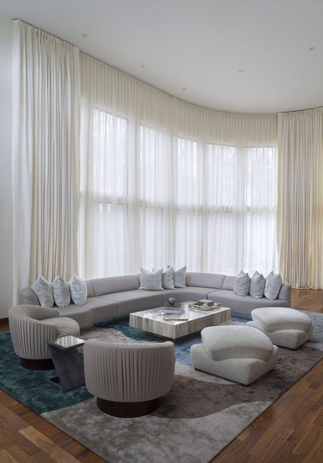Light Linen Shades High Ceilings
