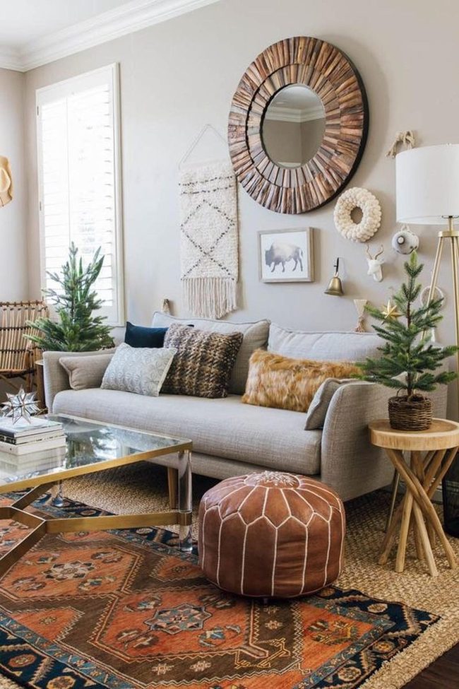 Layered Textures Light Gray Living