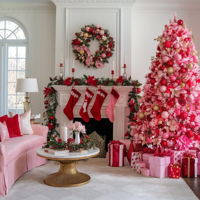 Red and Pink Lounge Sparkle